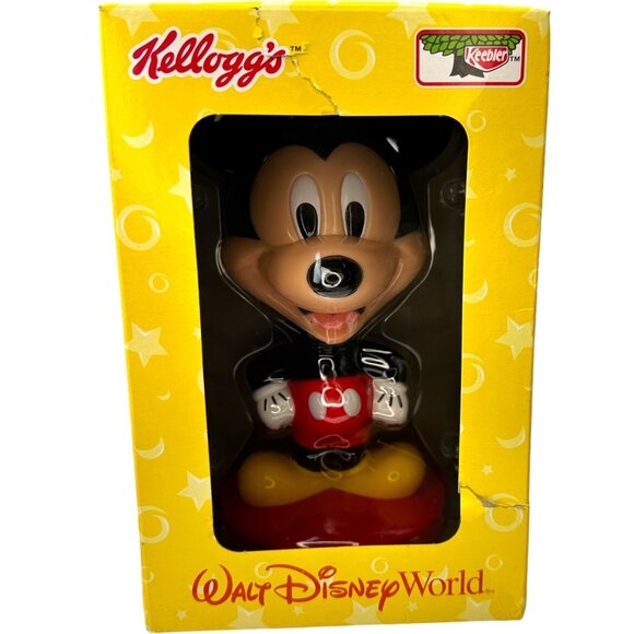 Vtg Walt Disney World Kellog's Keebler MICKEY MOUSE Bobble Head 8" NIB Read - Picture 8 of 8